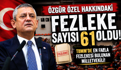 Özgür Özel Hakkındaki Fezleke Sayısı 61 Oldu! TBMM’de En Fazla Fezlekesi Bulunan Milletvekili!