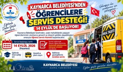 Kaynarca Belediyesi’nden Öğrencilere Servis Desteği! 14 Eylül’de Başlıyor!