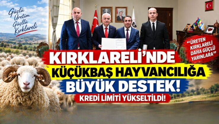 Kırklareli’nde Küçükbaş Hayvancılığa Büyük Destek! Kredi Limiti Yükseltildi!