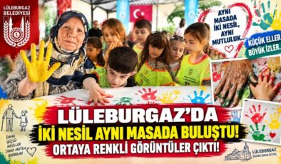 Lüleburgaz’da İki Nesil Aynı Masada Buluştu! Ortaya Renkli Görüntüler Çıktı!