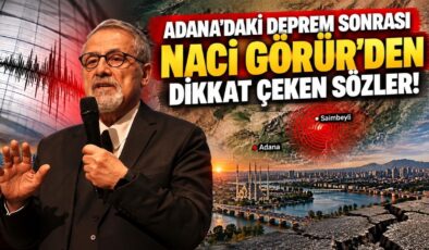 Adana’daki Deprem Sonrası Naci Görür’den Dikkat Çeken Sözler!