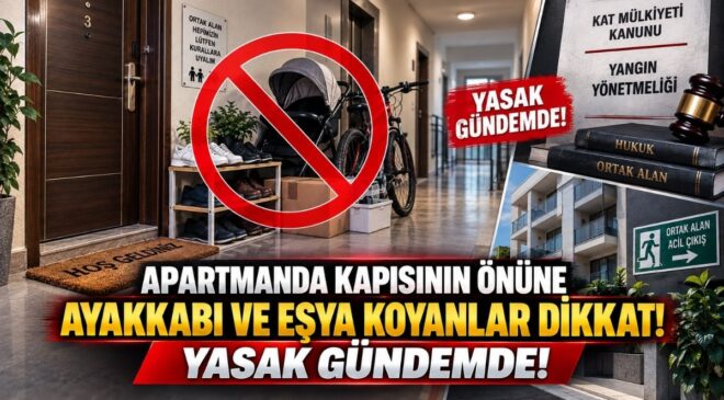 Apartmanda Kapısının Önüne Ayakkabı ve Eşya Koyanlar Dikkat! Yasak Gündemde!
