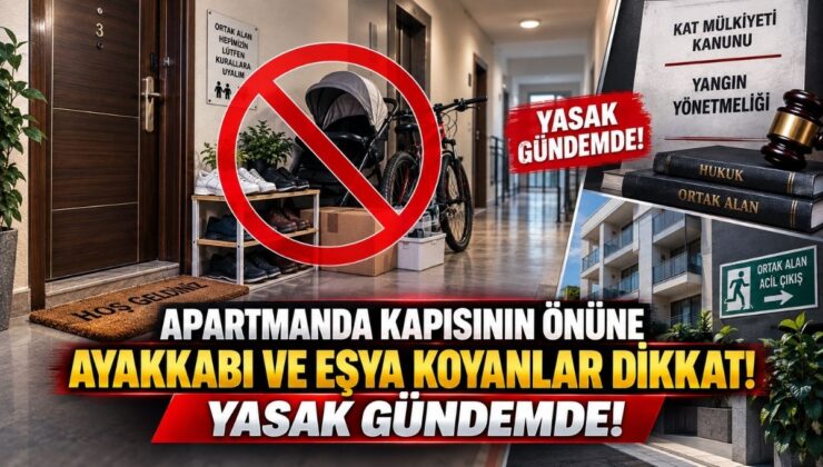 Apartmanda Kapısının Önüne Ayakkabı ve Eşya Koyanlar Dikkat! Yasak Gündemde!