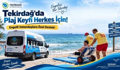 Tekirdağ’da Plaj Keyfi Herkes İçin! Engelli Vatandaşlara Özel Destek!