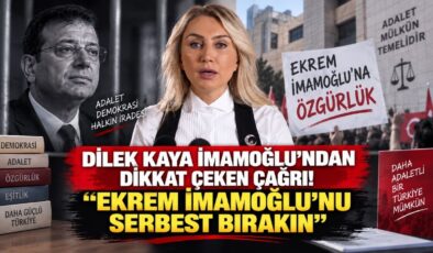 Dilek Kaya İmamoğlu’ndan Dikkat Çeken Çağrı! “Ekrem İmamoğlu’nu Serbest Bırakın”
