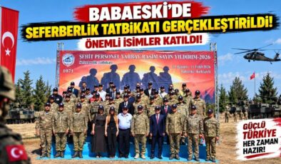 Babaeski’de Seferberlik Tatbikatı Gerçekleştirildi! Önemli İsimler Katıldı!