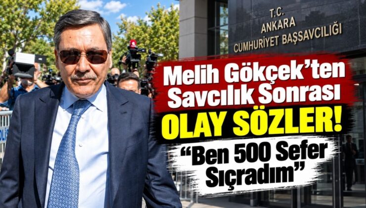 Melih Gökçek’ten Savcılık Sonrası Olay Sözler! “Ben 500 Sefer Sıçradım”