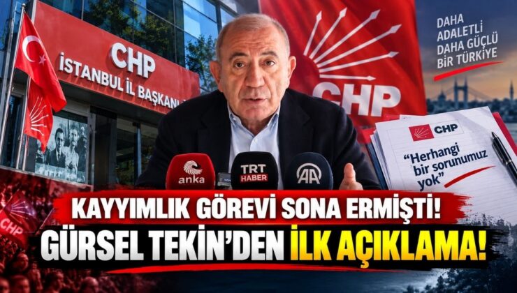 Kayyımlık Görevi Sona Ermişti! Gürsel Tekin’den İlk Açıklama!