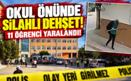 OKUL ÖNÜNDE SİLAHLI DEHŞET! 11 ÖĞRENCİ YARALANDI!