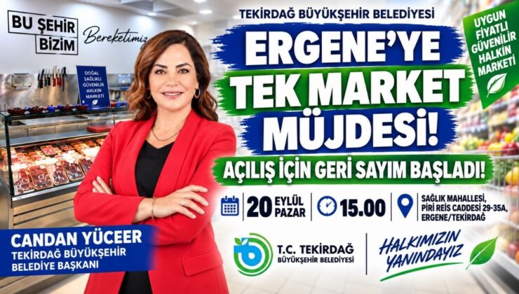 Ergene’ye TEK Market Müjdesi! Açılış İçin Geri Sayım Başladı!