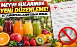 Meyve Sularında Yeni Düzenleme! Tatlandırıcı Kullanımı Yasaklanacak!