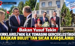 Bakan Yusuf Tekin Kırklareli’nde İlk Temasını Gerçekleştirdi! Başkan Bulut’tan Sıcak Karşılama!