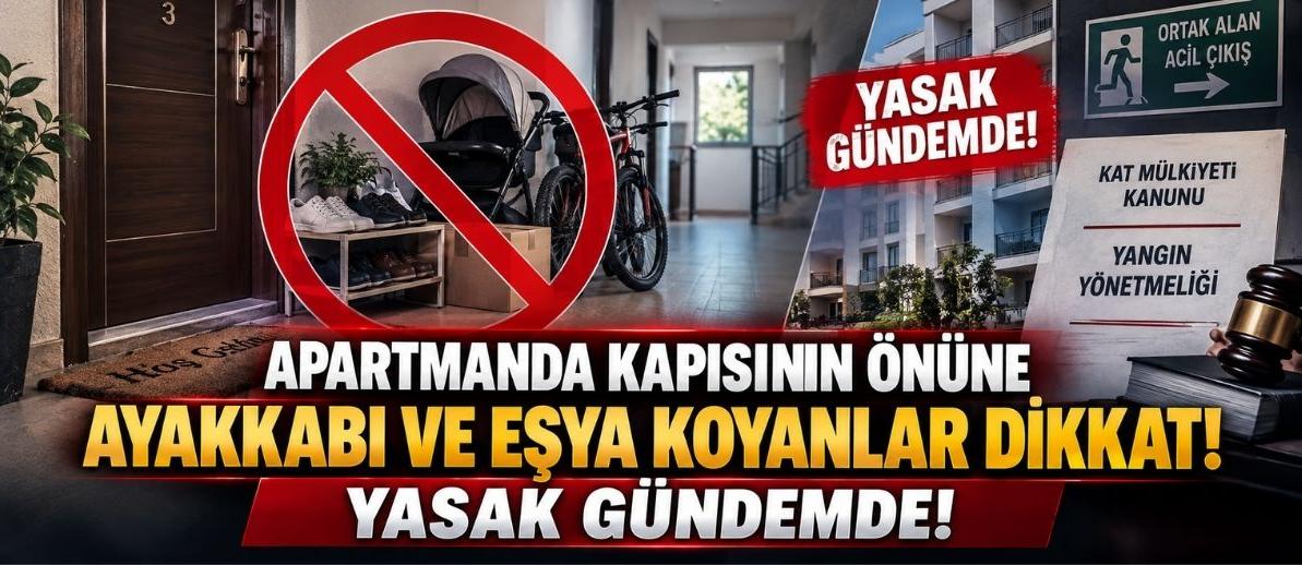 Apartmanda Kapısının Önüne Ayakkabı ve Eşya Koyanlar Dikkat! Yasak Gündemde!