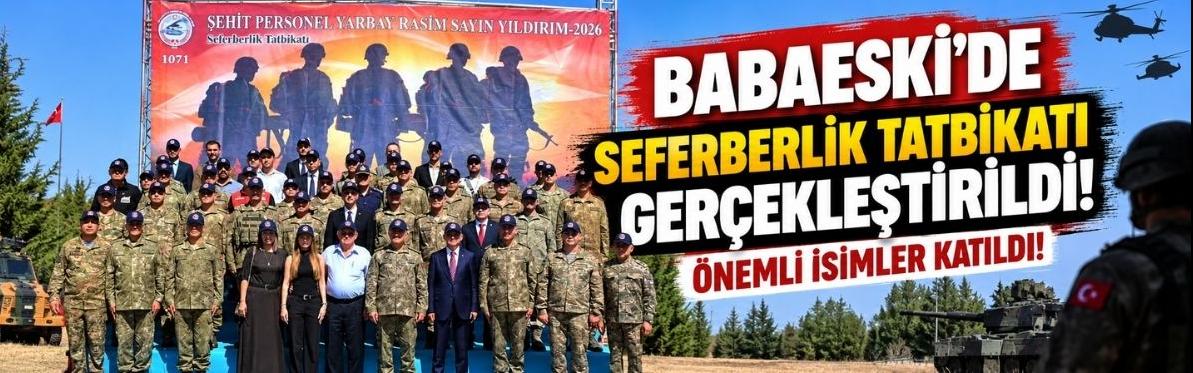 Babaeski’de Seferberlik Tatbikatı Gerçekleştirildi! Önemli İsimler Katıldı!