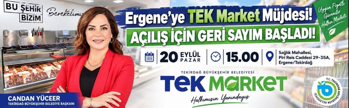 Ergene’ye TEK Market Müjdesi! Açılış İçin Geri Sayım Başladı!