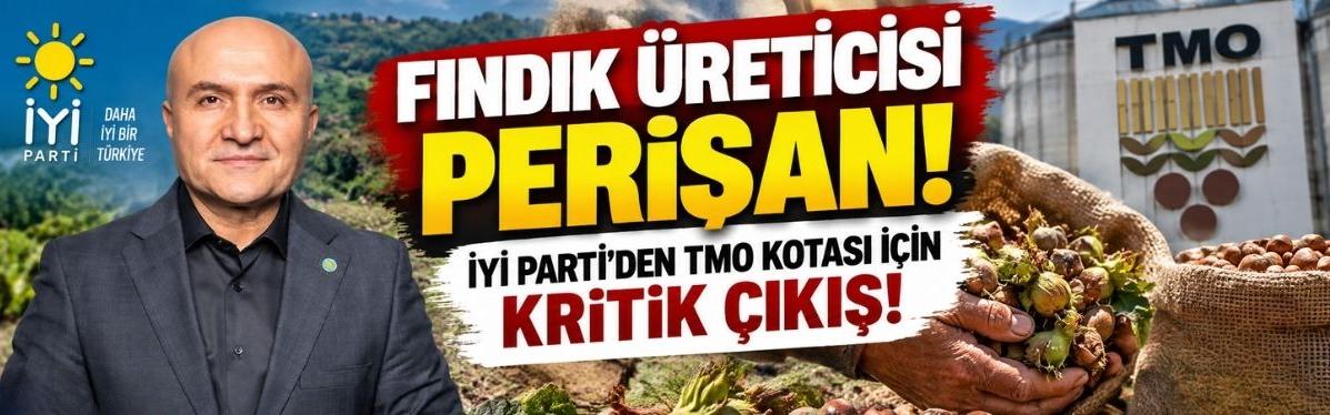 Fındık Üreticisi Perişan! İYİ Parti’den TMO Kotası İçin Kritik Çıkış!