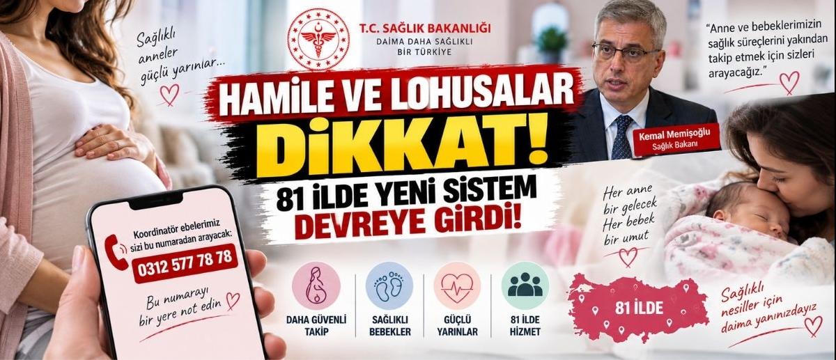Hamile ve Lohusalar Dikkat! 81 İlde Yeni Sistem Devreye Girdi!