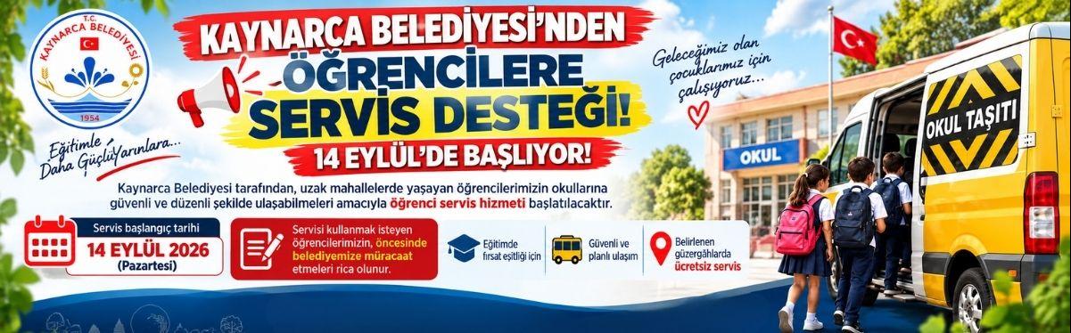 Kaynarca Belediyesi’nden Öğrencilere Servis Desteği! 14 Eylül’de Başlıyor!