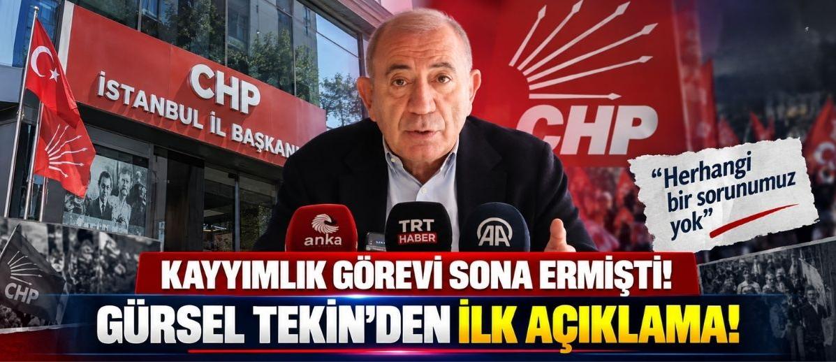 Kayyımlık Görevi Sona Ermişti! Gürsel Tekin’den İlk Açıklama!