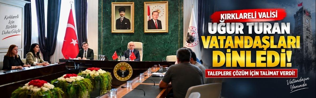 Kırklareli Valisi Uğur Turan Vatandaşları Dinledi! Taleplere Çözüm İçin Talimat Verdi!