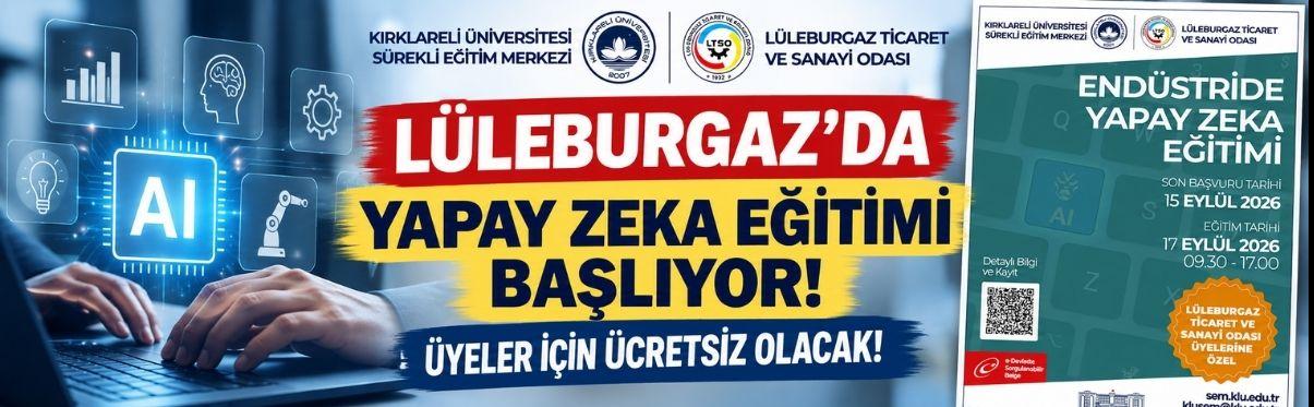 Lüleburgaz’da Yapay Zeka Eğitimi Başlıyor! Üyeler İçin Ücretsiz Olacak!