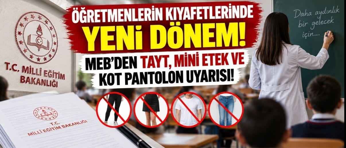 Öğretmenlerin Kıyafetlerinde Yeni Dönem! MEB’den Tayt, Mini Etek ve Kot Pantolon Uyarısı!