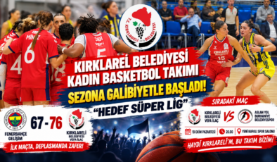 Kırklareli Belediyesi Kadın Basketbol Takımı Sezona Galibiyetle Başladı! “Hedef Süper Lig”
