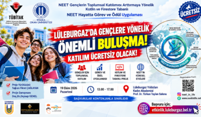 Lüleburgaz’da Gençlere Yönelik Önemli Buluşma! Katılım Ücretsiz Olacak!