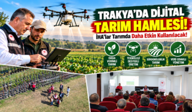 Trakya’da Dijital Tarım Hamlesi! İHA’lar Tarımda Daha Etkin Kullanılacak!