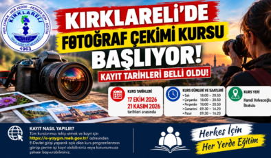 Kırklareli’de Fotoğraf Çekimi Kursu Başlıyor! Kayıt Tarihleri Belli Oldu!