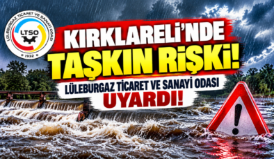 Kırklareli’nde Taşkın Riski! Lüleburgaz Ticaret ve Sanayi Odası Uyardı!