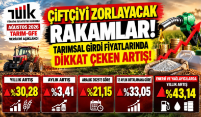 ÇİFTÇİYİ ZORLAYACAK RAKAMLAR! TARIMSAL GİRDİ FİYATLARINDA DİKKAT ÇEKEN ARTIŞ!