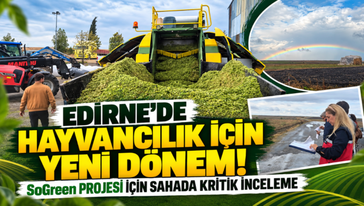 Edirne’de Hayvancılık İçin Yeni Dönem! SoGreen Projesi İçin Sahada Kritik İnceleme!