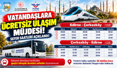 Vatandaşlara Ücretsiz Ulaşım Müjdesi! Sefer Saatleri Açıklandı!
