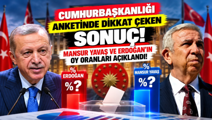 Cumhurbaşkanlığı Anketinde Dikkat Çeken Sonuç! Mansur Yavaş ve Erdoğan’ın Oy Oranları Açıklandı!