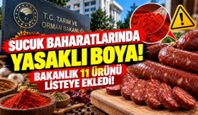 Sucuk Baharatlarında Yasaklı Boya! Bakanlık 11 Ürünü Listeye Ekledi!