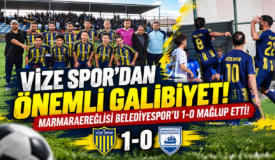 Vizespor’dan önemli galibiyet! Marmaraereğlisi Belediyespor’u 1-0 Mağlup Etti