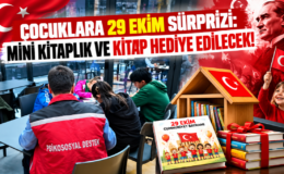 Çocuklara 29 Ekim Sürprizi: Mini Kitaplık ve Kitap Hediye Edilecek!