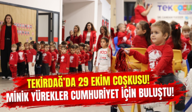 Tekirdağ’da 29 Ekim Coşkusu! Minik Yürekler Cumhuriyet İçin Buluştu!