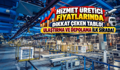 Hizmet Üretici Fiyatlarında Dikkat Çeken Tablo! Ulaştırma ve Depolama İlk Sırada!