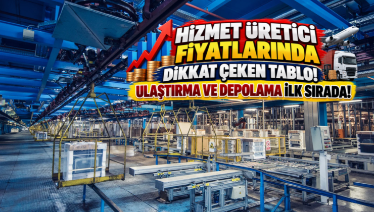 Hizmet Üretici Fiyatlarında Dikkat Çeken Tablo! Ulaştırma ve Depolama İlk Sırada!