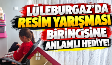 Lüleburgaz’da Resim Yarışması Birincisine Anlamlı Hediye!