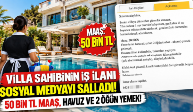 Villa Sahibinin İş İlanı Sosyal Medyayı Salladı! 50 Bin TL Maaş, Havuz ve 2 Öğün Yemek!