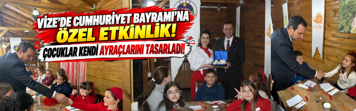 Vize’de Cumhuriyet Bayramı’na Özel Etkinlik! Çocuklar Kendi Ayraçlarını Tasarladı!