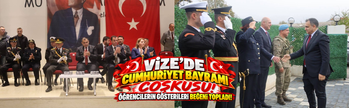 Vize’de Cumhuriyet Bayramı Coşkusu! Öğrencilerin Gösterileri Beğeni Topladı!